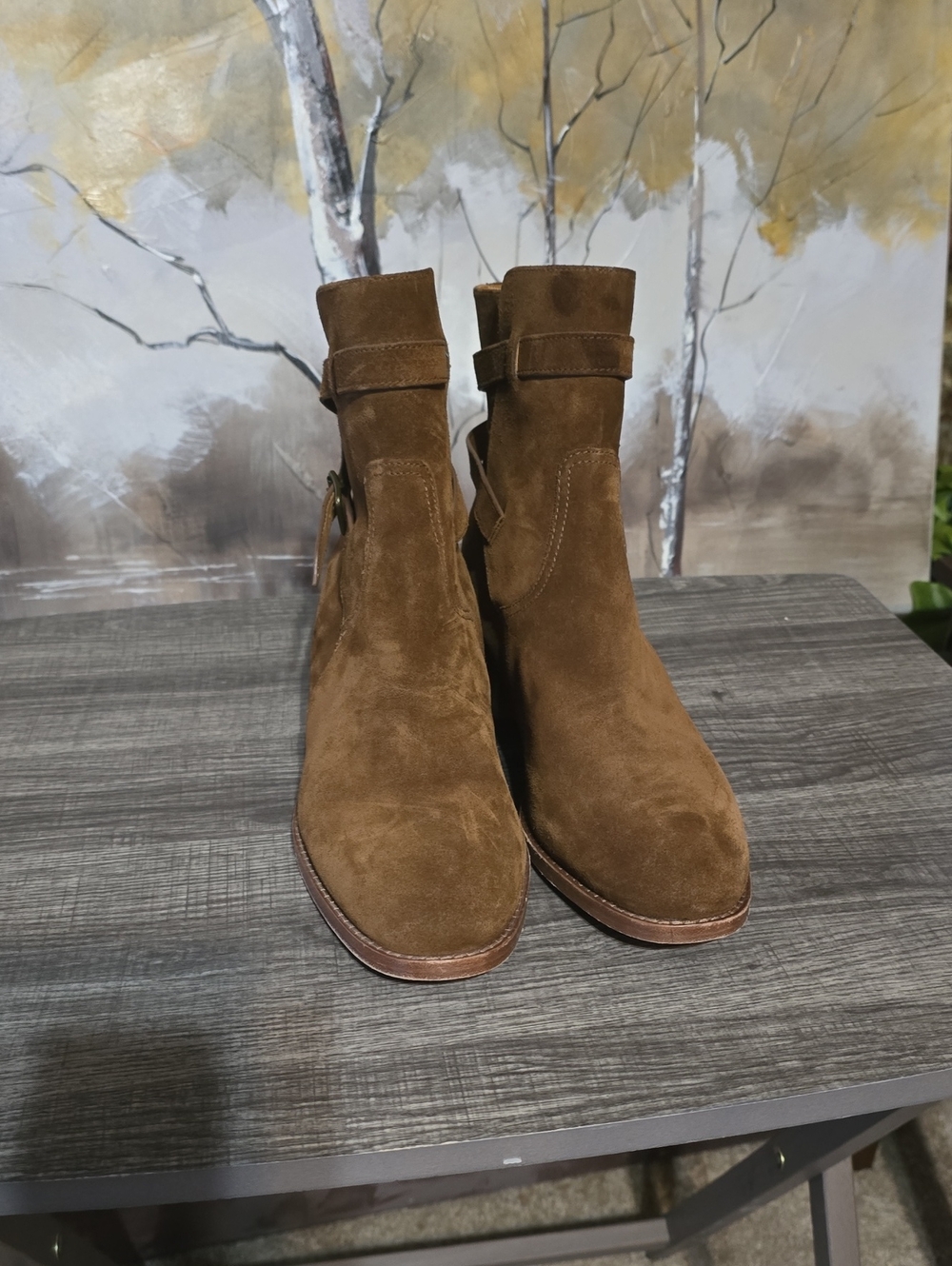 Ralph Lauren Brown Suede Ankle Boots